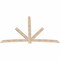 Ekena Millwork Alberta Smooth Timber Gable Bracket, Douglas Fir, 108"W x 72"H x 1 1/2"D x 5 1/2"F, 16/12 Pitch GBW108X72X0206ALB00SDF - alternate 3